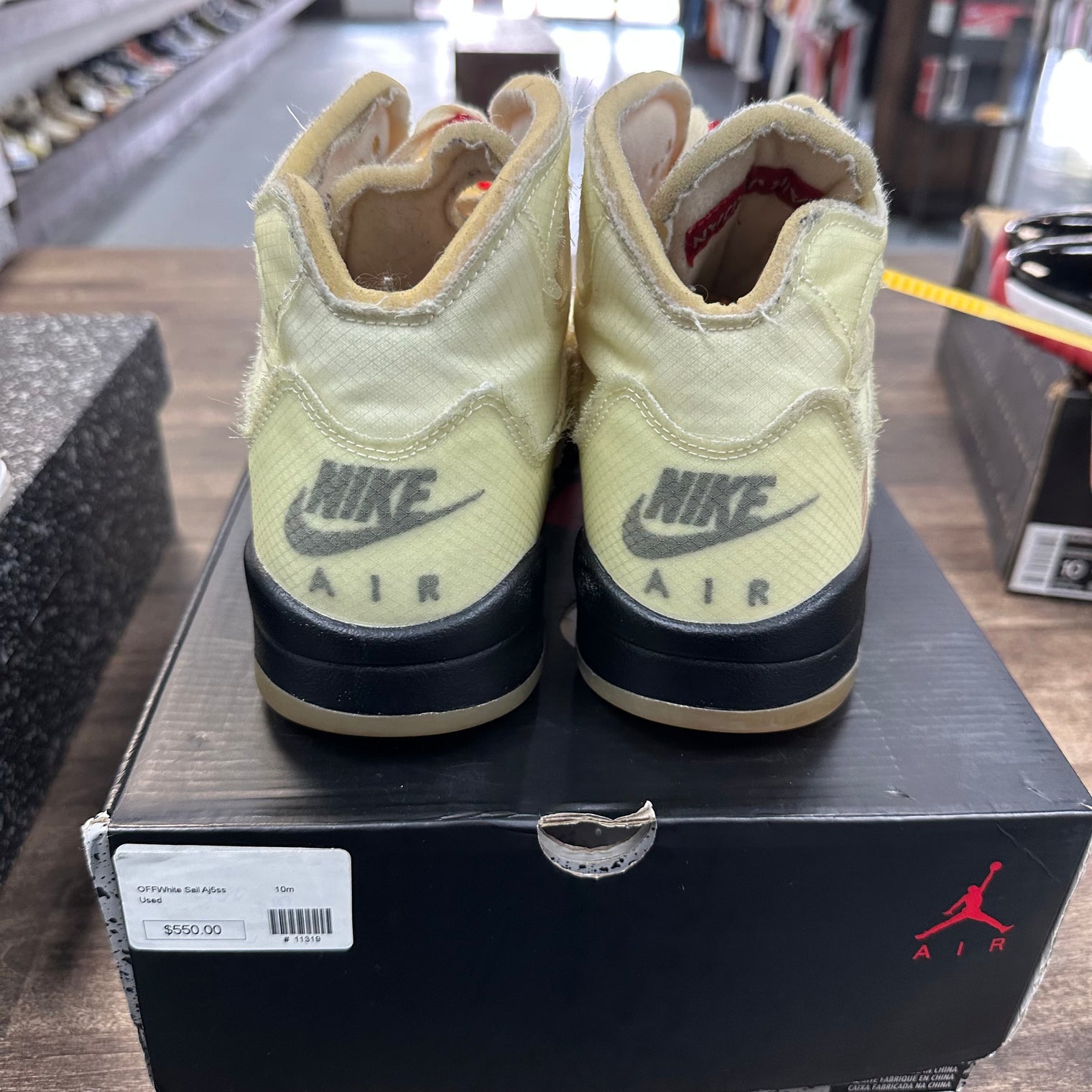 Off-White Sail Jordan 5 Retro (USED)