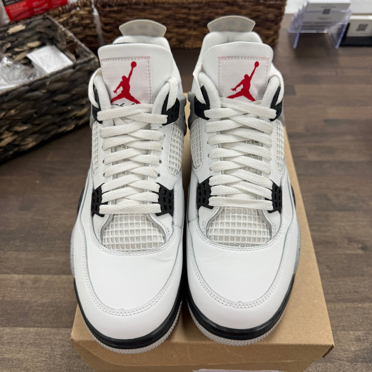 Jordan 4 Retro White Cement (2025) Size 10 (Pre-Owned) - Image 2
