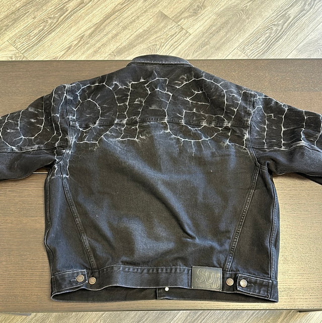Supreme Shibori Denim Trucker Jacket (Used)