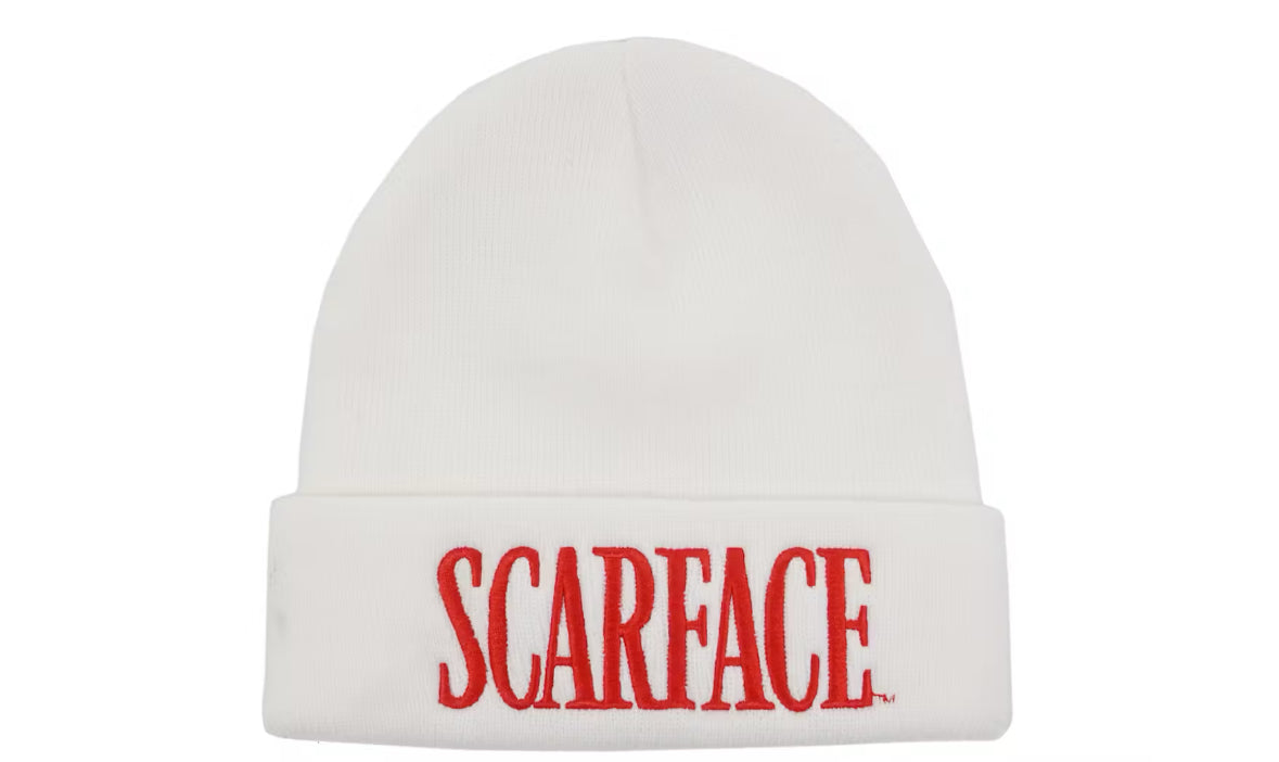 Supreme Scarface Beanie White
