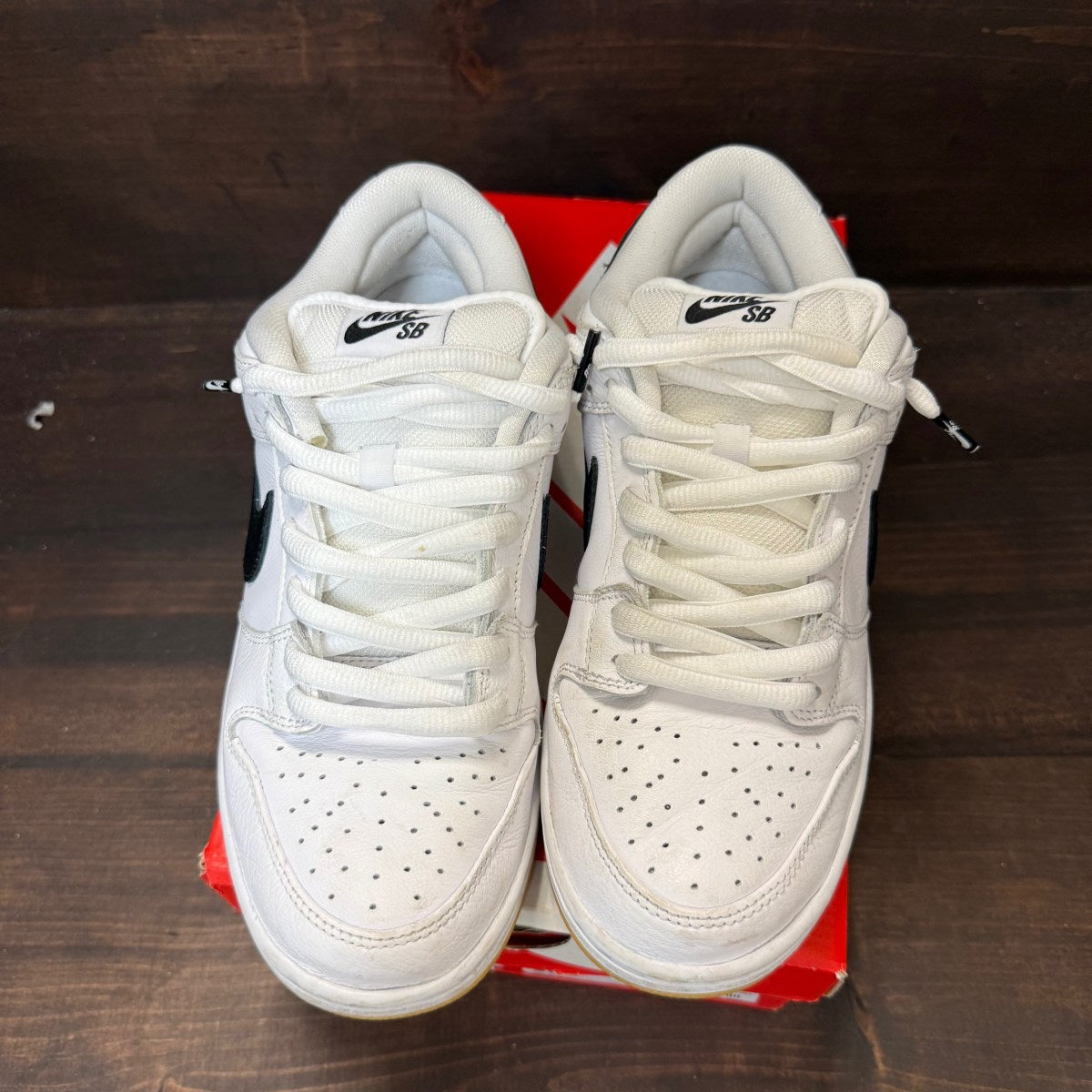 Nike SB Dunk Low Pro White Gum Size 9 (Pre-Owned) - Image 2