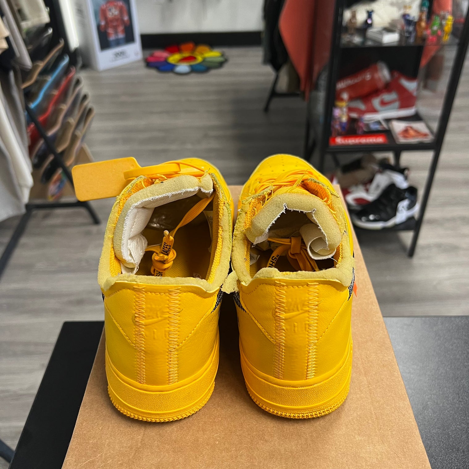 Off-White ICA University Gold Air Force 1 Low (USED, No box)