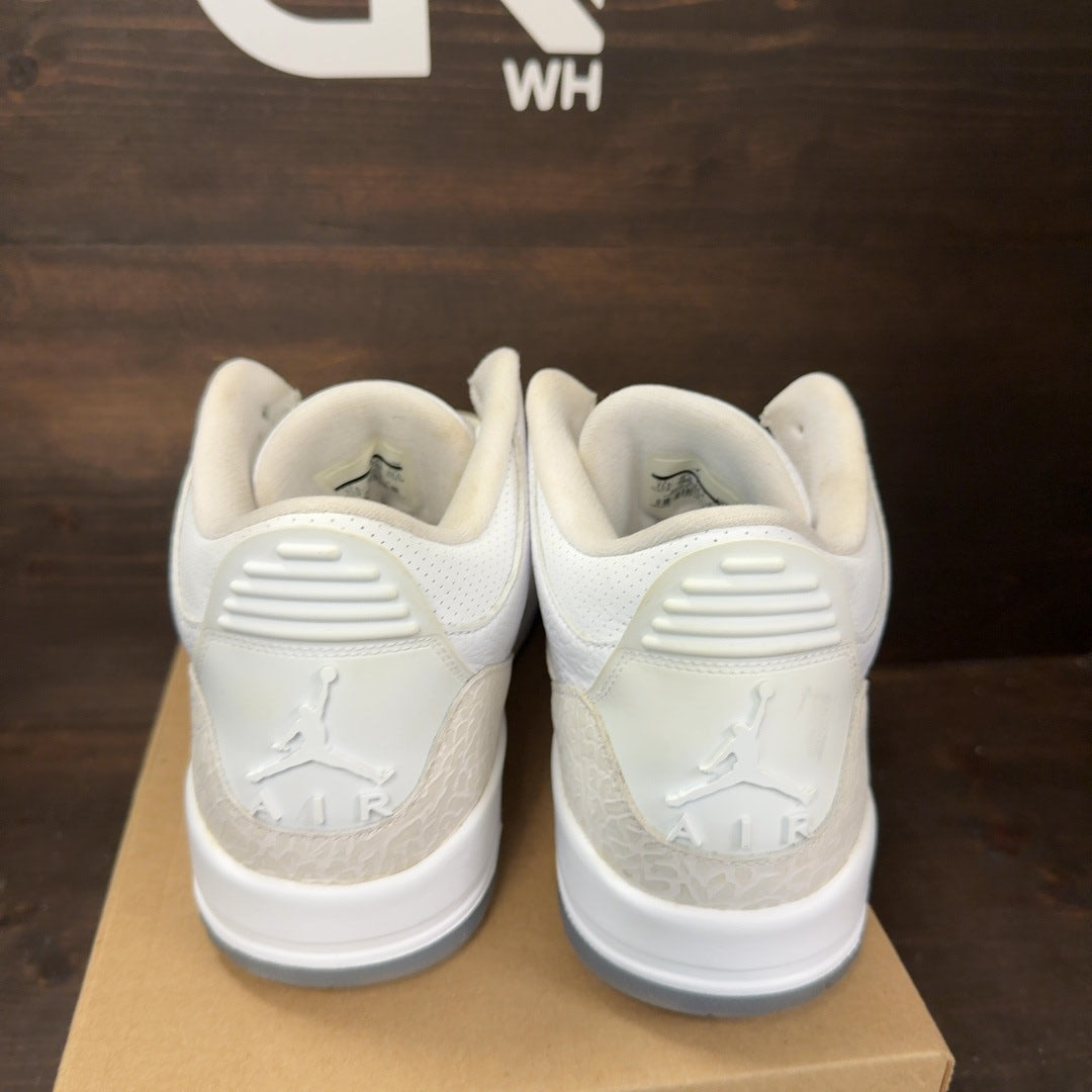 Jordan 3 Retro Pure White (2018) Size 11.5 (Pre-Owned) - Image 5