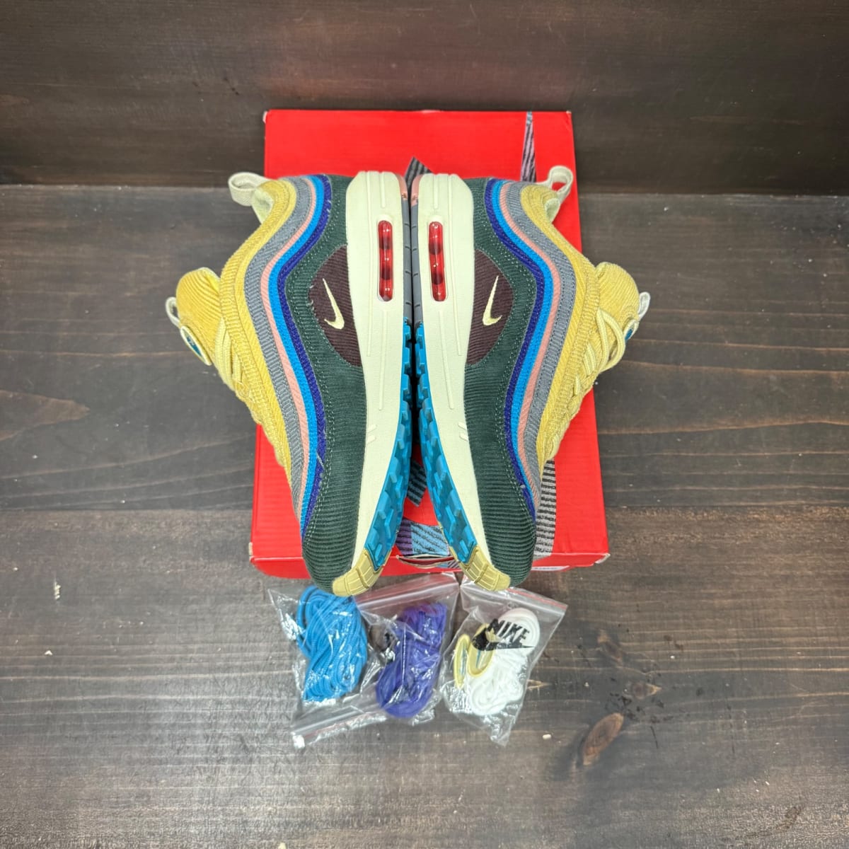 Nike Air Max 1/97 Sean Wotherspoon (Extra Lace Set Only) Size 8 (Pre-Owned) - side