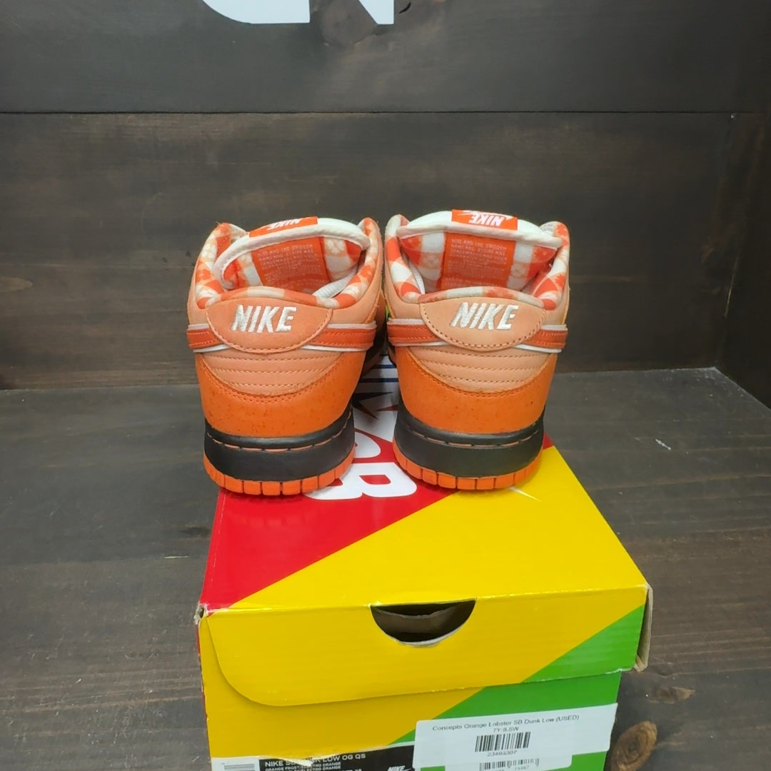 Nike SB Dunk Low Concepts Orange Lobster Size 7 (Pre-Owned) - Image 5