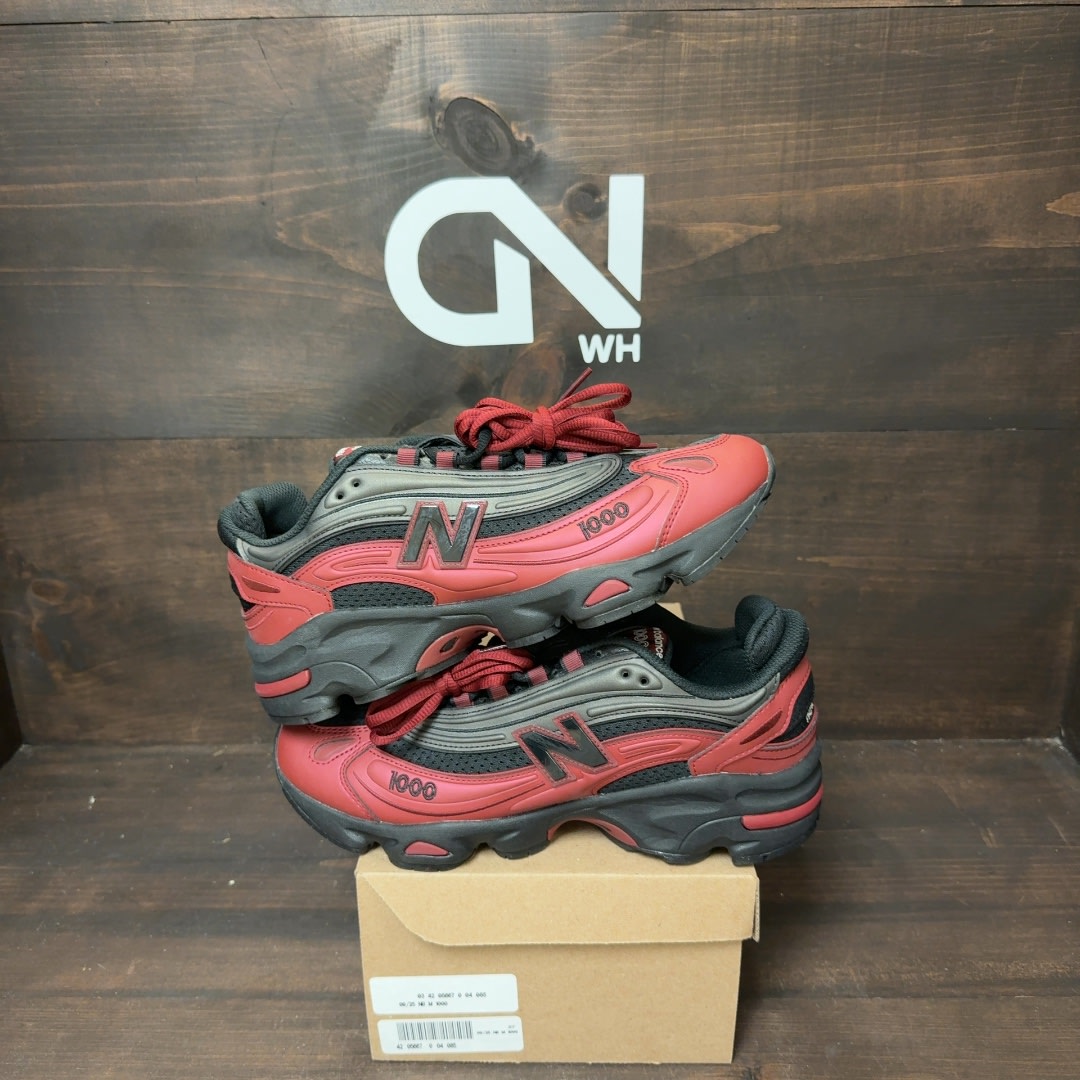 New Balance 1000 Black Burgundy Size 8.5 (Pre-Owned) - Image 1