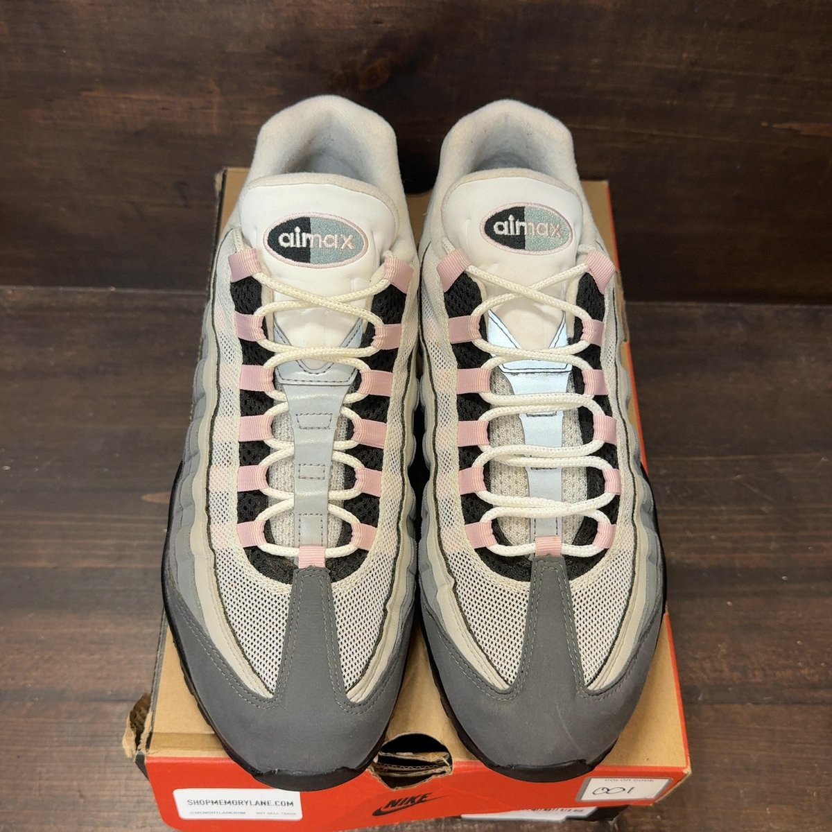 Nike Air Max 95 Gunsmoke Pink Foam Size 11 (Pre-Owned) - tag