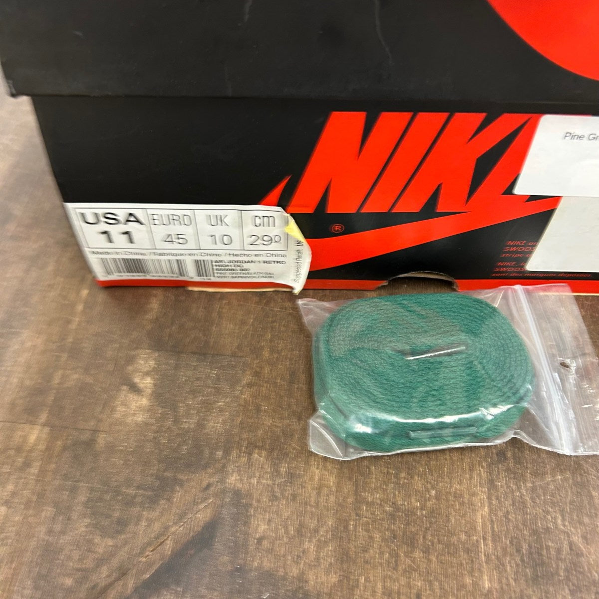 Jordan Pine Green Jordan 1 High (USED) Size 11 (Pre-Owned) - Image 6