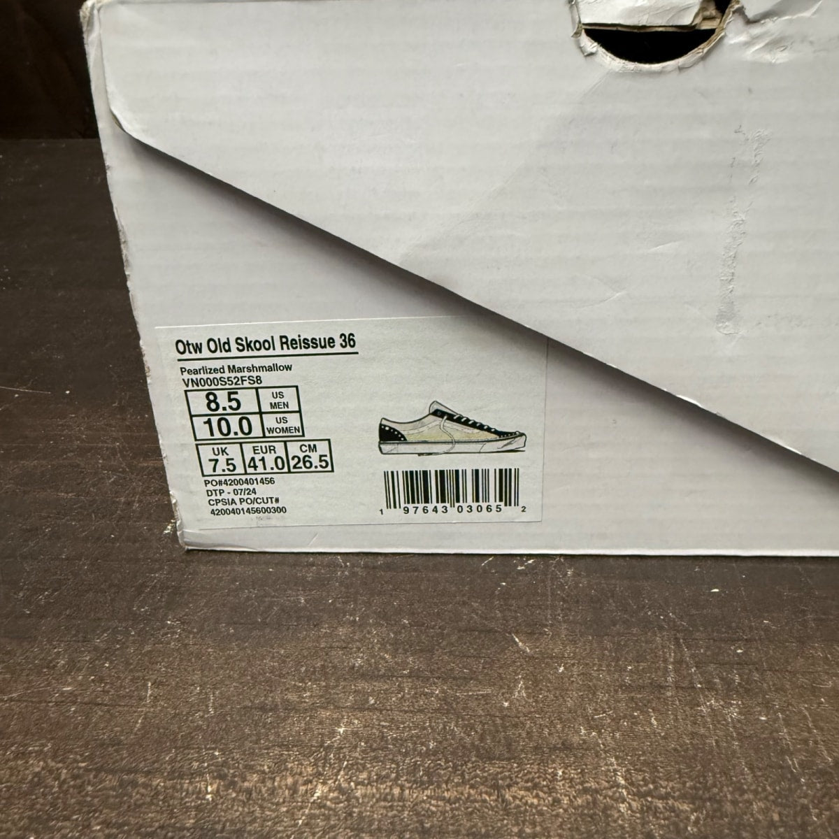 Vans OTW Old Skool 36 Pearlized Pack Marshmallow White - Image 7