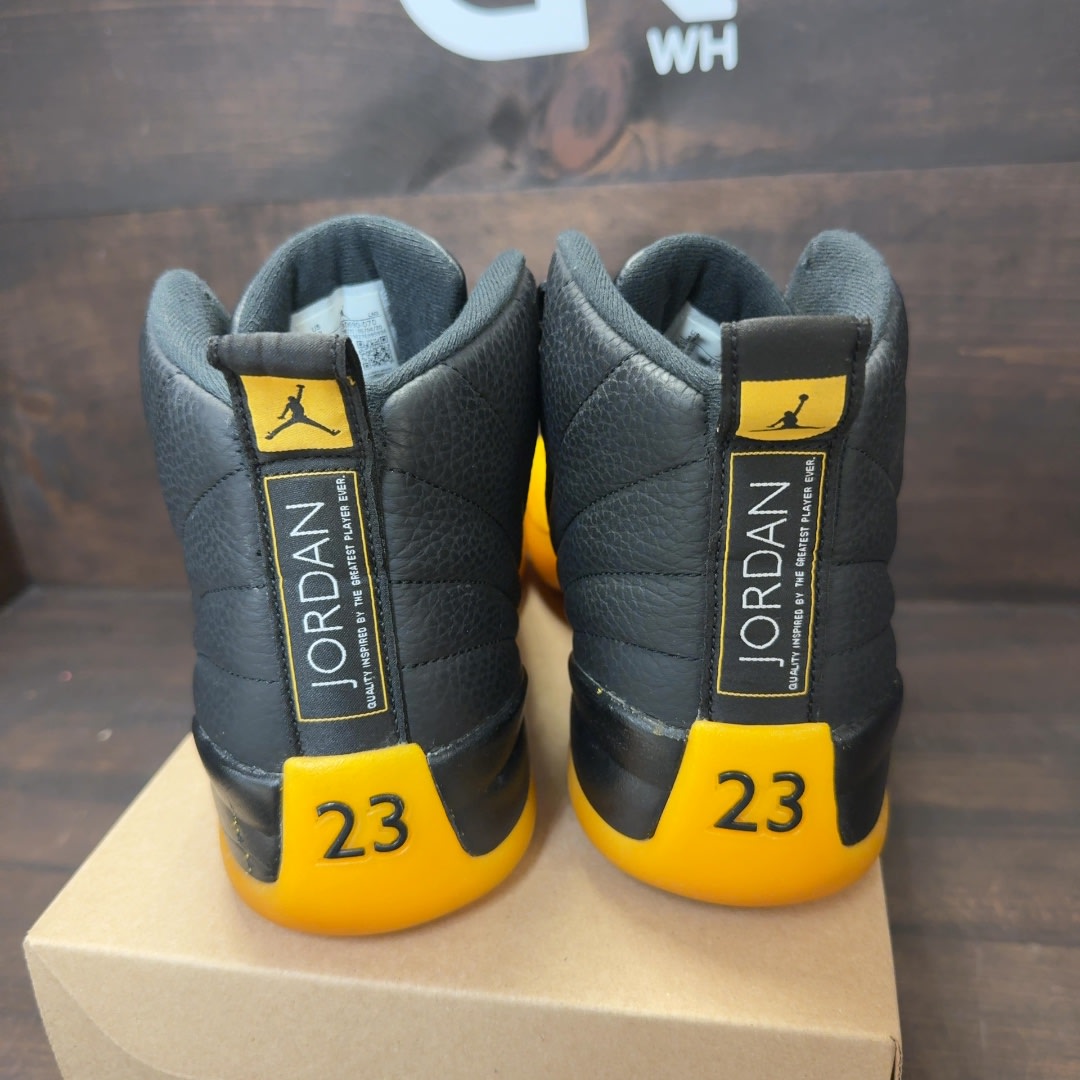 Jordan 12 Retro Black University Gold Size 12 (Pre-Owned) - Image 5