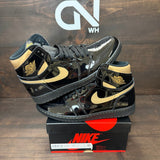 Jordan 1 Retro High Black Metallic Gold (2020) - Image 1