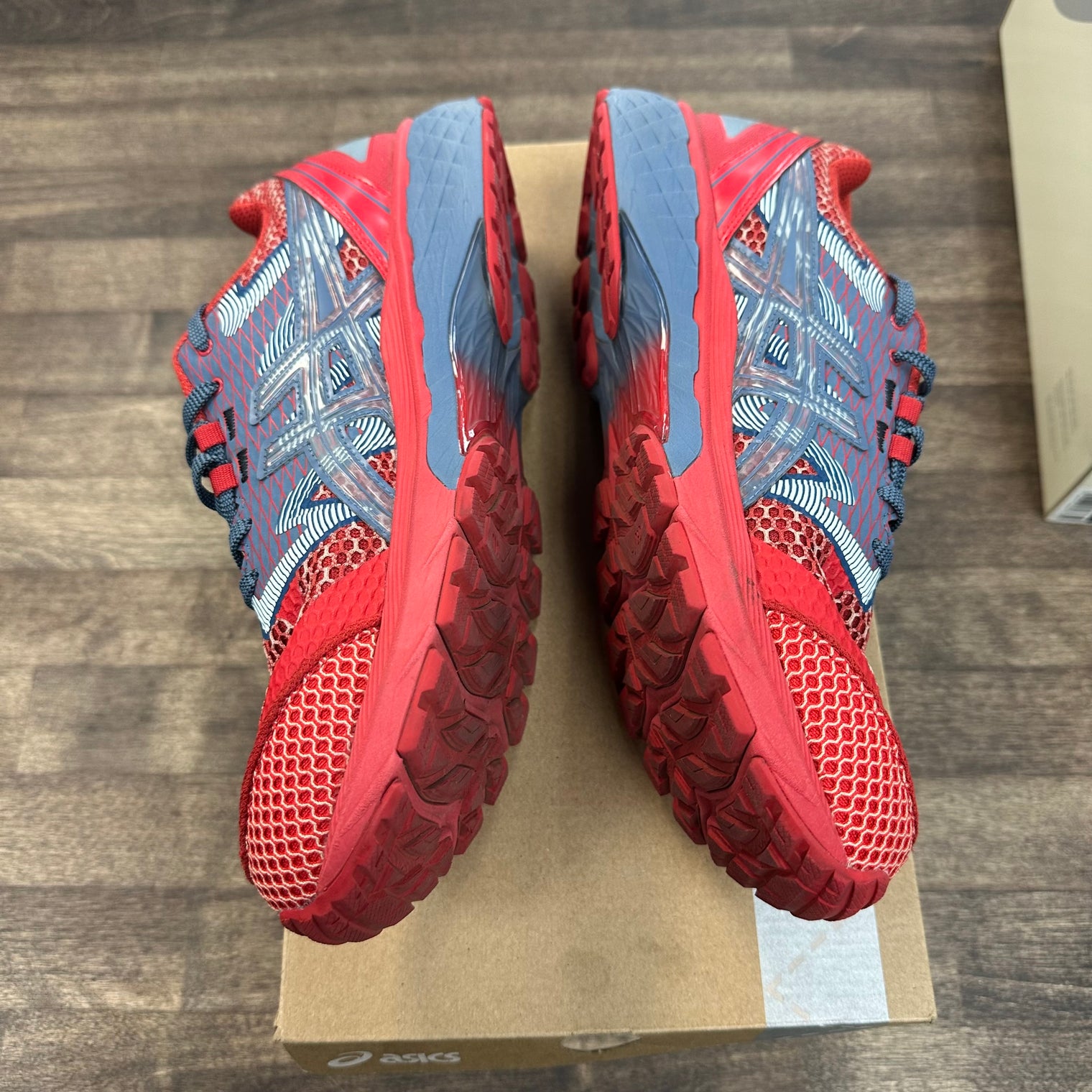 Kiko Kostadinov Classic Red Wood Crepe ASICS Gel-Terrain US4-S (Used)