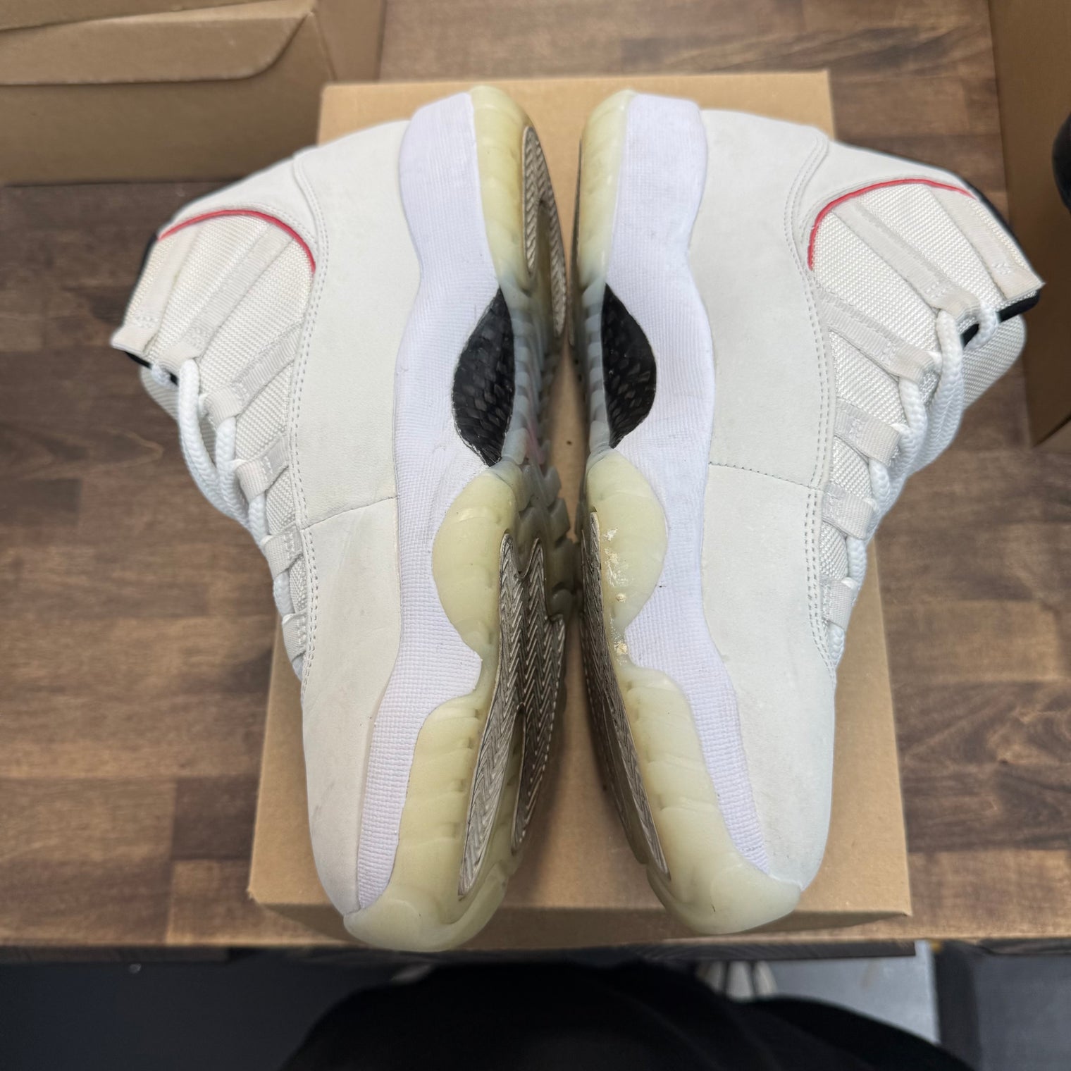 Pure Platinum Jordan 11 Retro (USED, No Box)