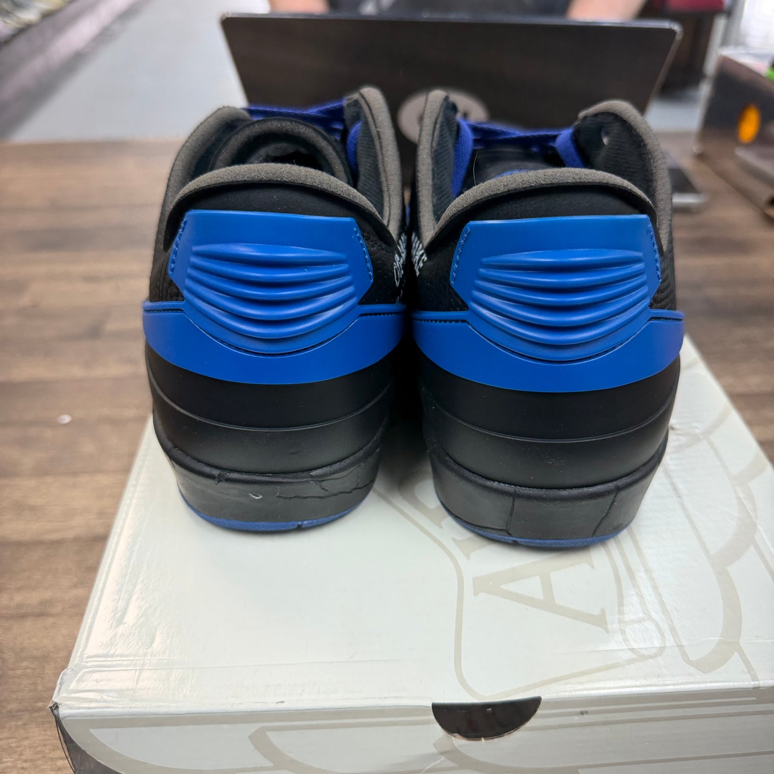 Off-White Black Blue Jordan 2 Retro Low SP (USED)