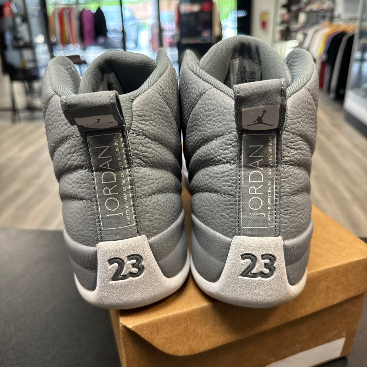 Stealth Grey Jordan 12 (USED, No Box)
