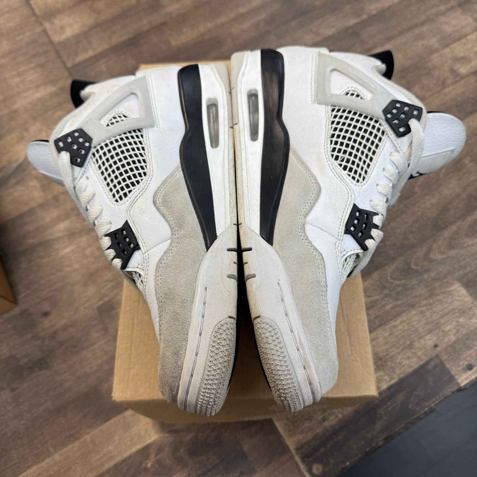 Military Black Jordan 4 Retro (USED, B-Grade Pair, No box)
