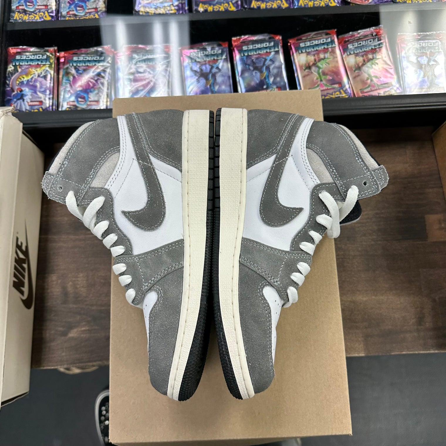 (GS) Washed Black Jordan 1 High (USED, No Box)