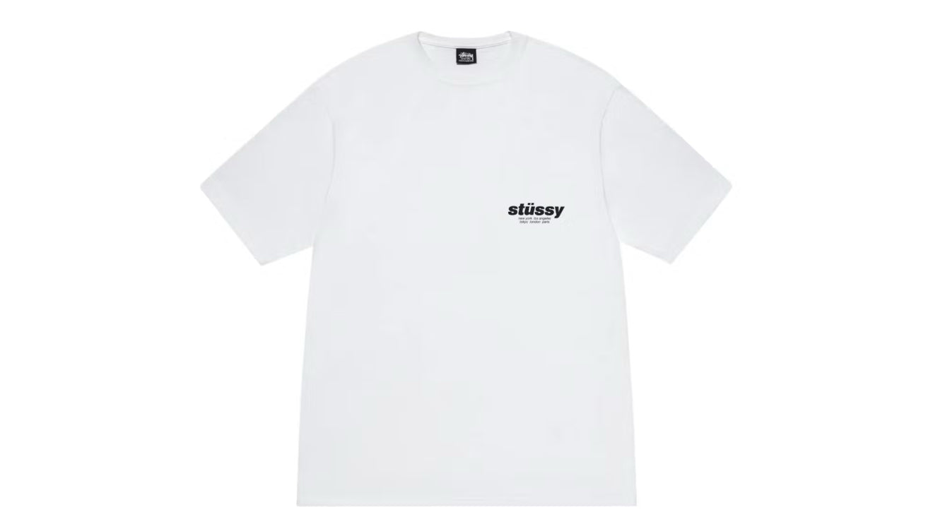 Stussy Rollers Tee White