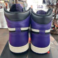 Court Purple Jordan 1 High (USED, Replacement Box)