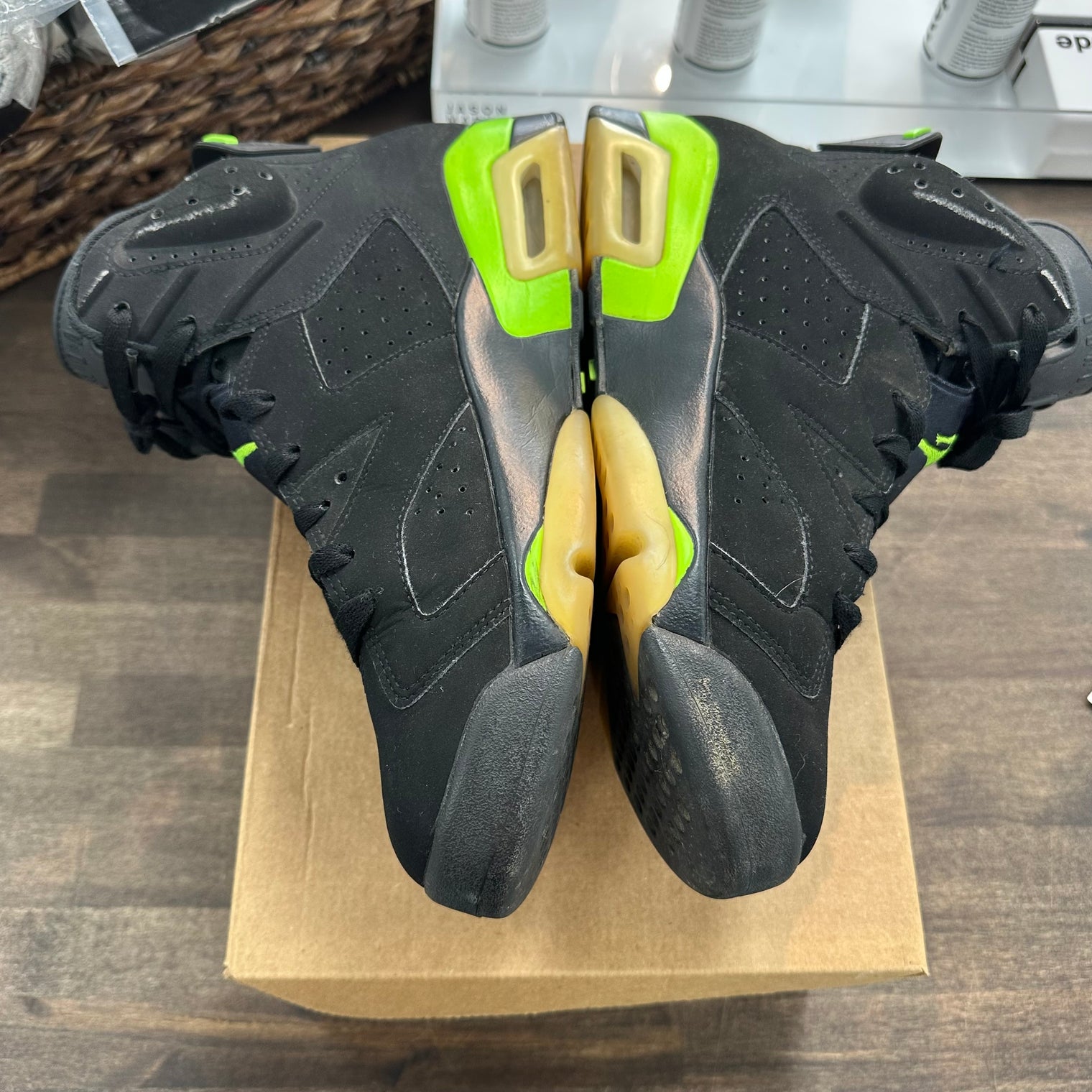 Electric Green Jordan 6 (USED, No Box)