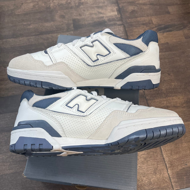 White Dusty Blue New Balance 550 (USED)