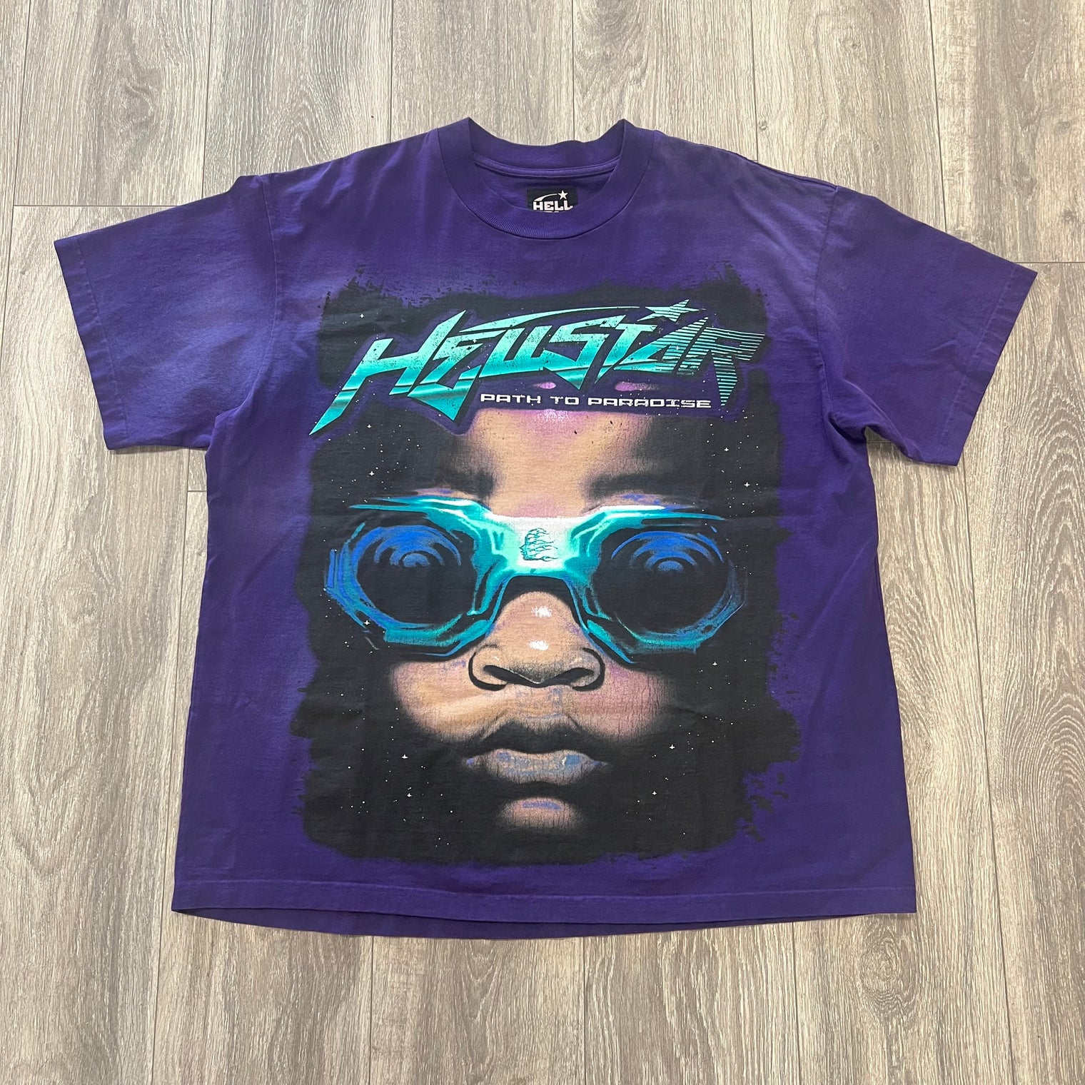 Hellstar Goggles T-Shirt Purple (USED)