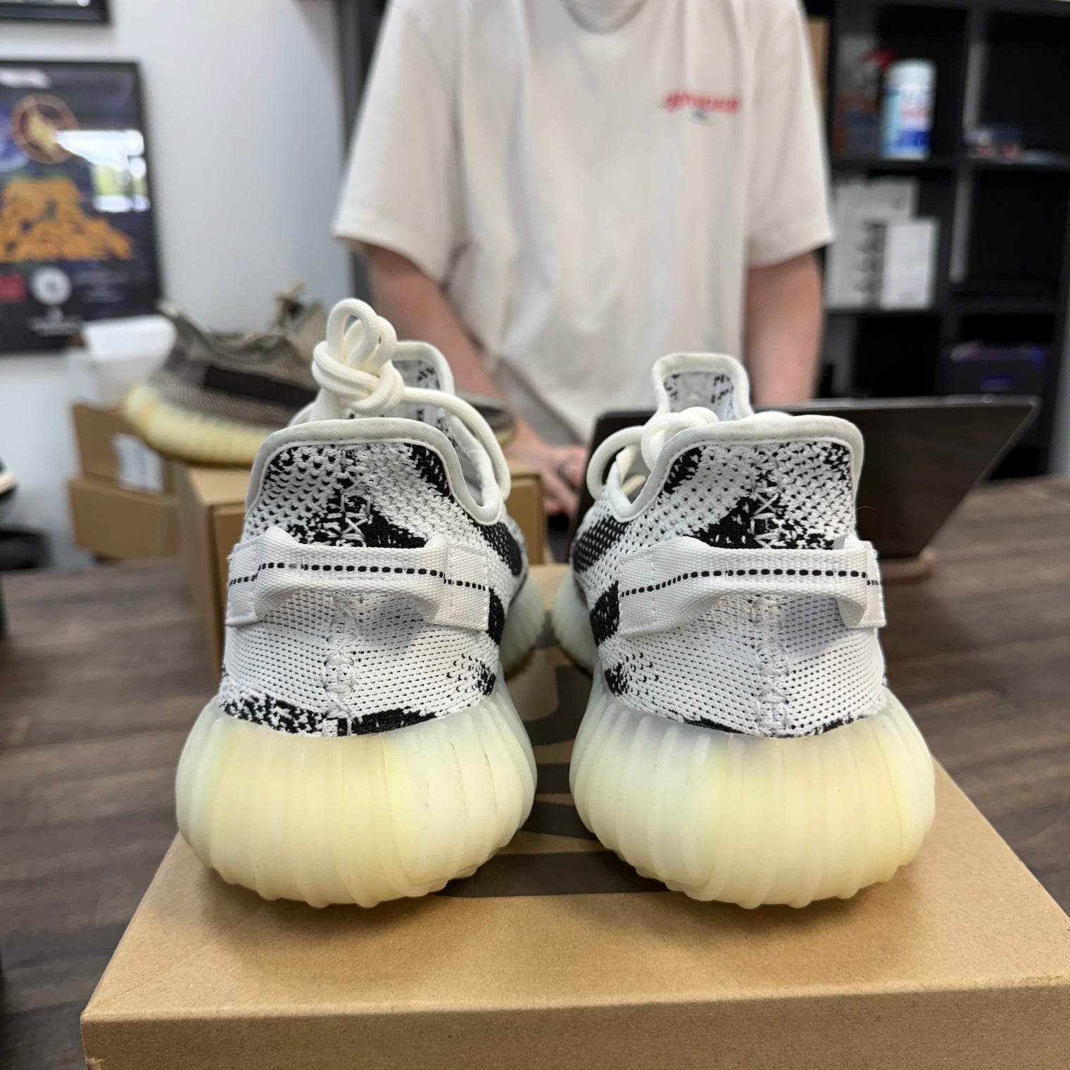Zebra Yeezy 350 (USED)