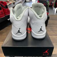 White Metallic Jordan 5 (2015) (USED, Replacement Box)