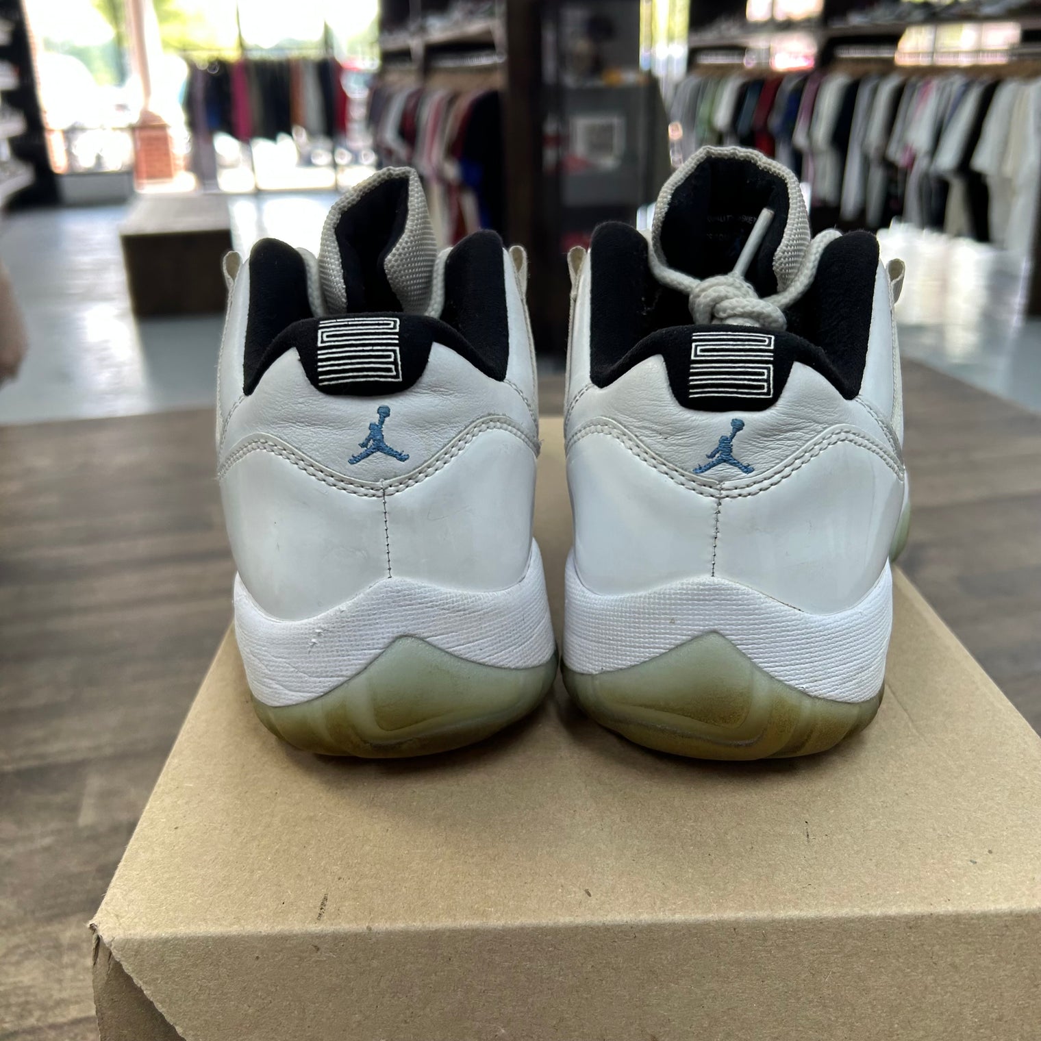 Legend Blue Jordan 11 Low (USED, No Box)