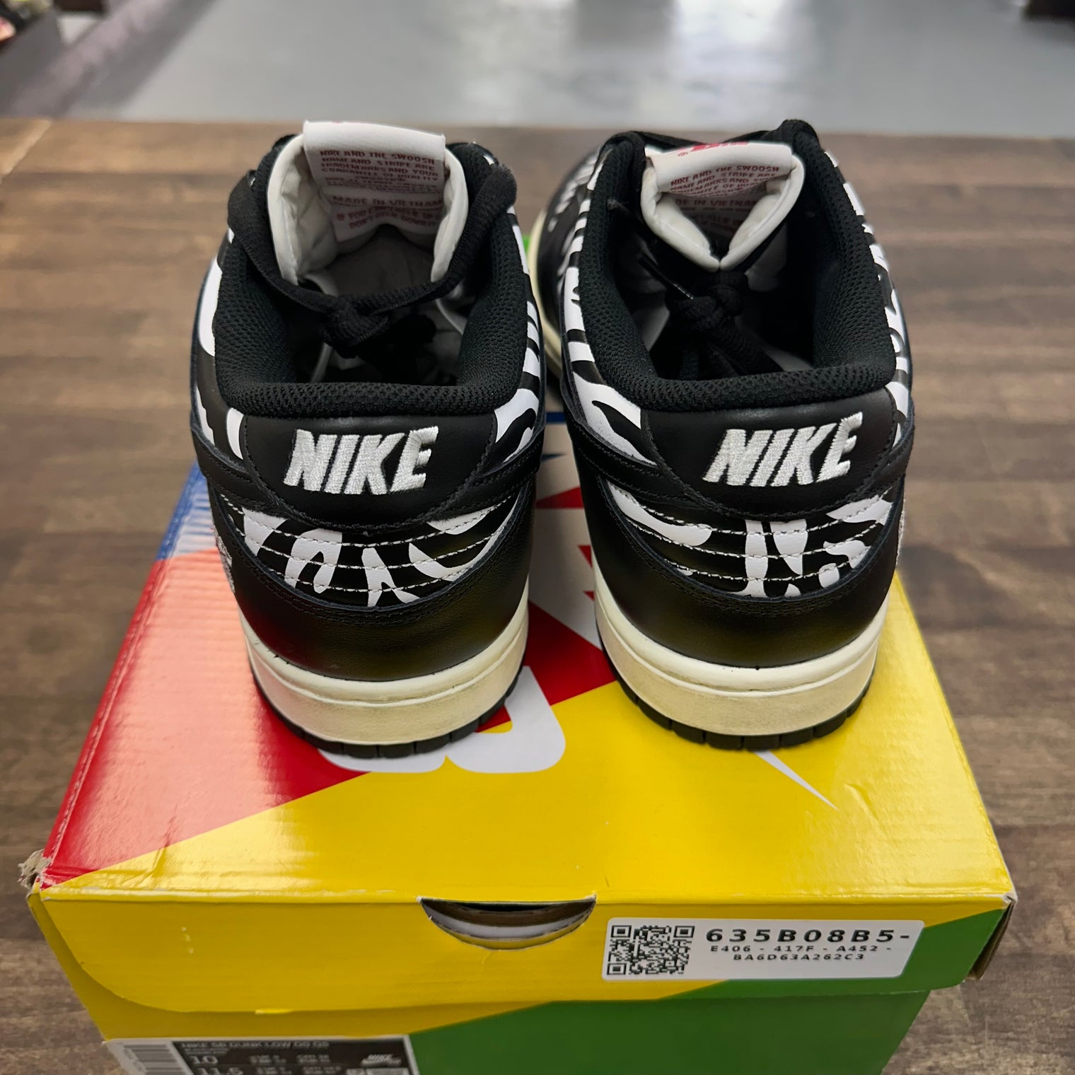 Quartersnacks Zebra SB Dunk Low (USED)