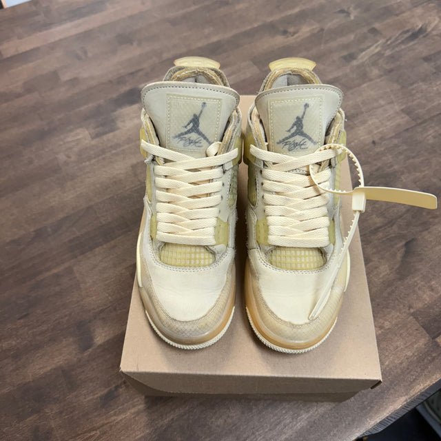 Off-White Jordan 4 Sail (W) (USED, No Insoles, No Box)