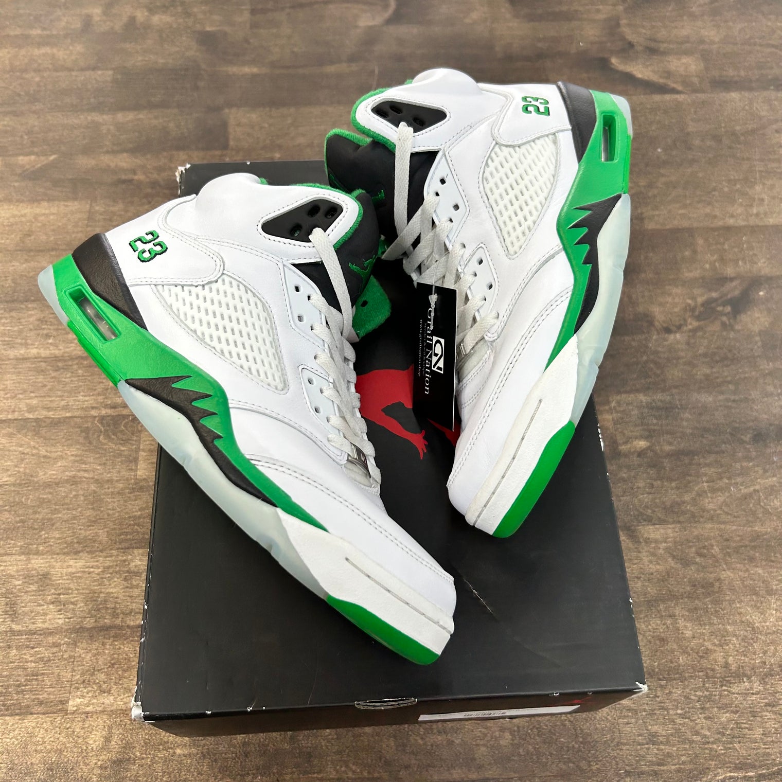Lucky Green Jordan 5 (W) (USED)