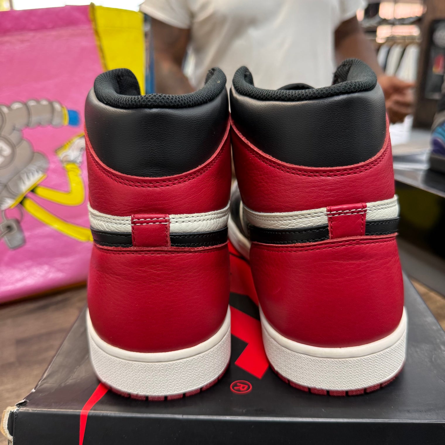Bred Toe Jordan 1 High (USED, Replacement Box)