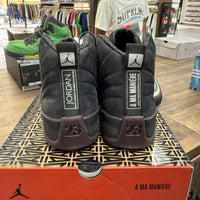 A Ma Maniere Black Jordan 12 Retro (W) (Lightly Worn)