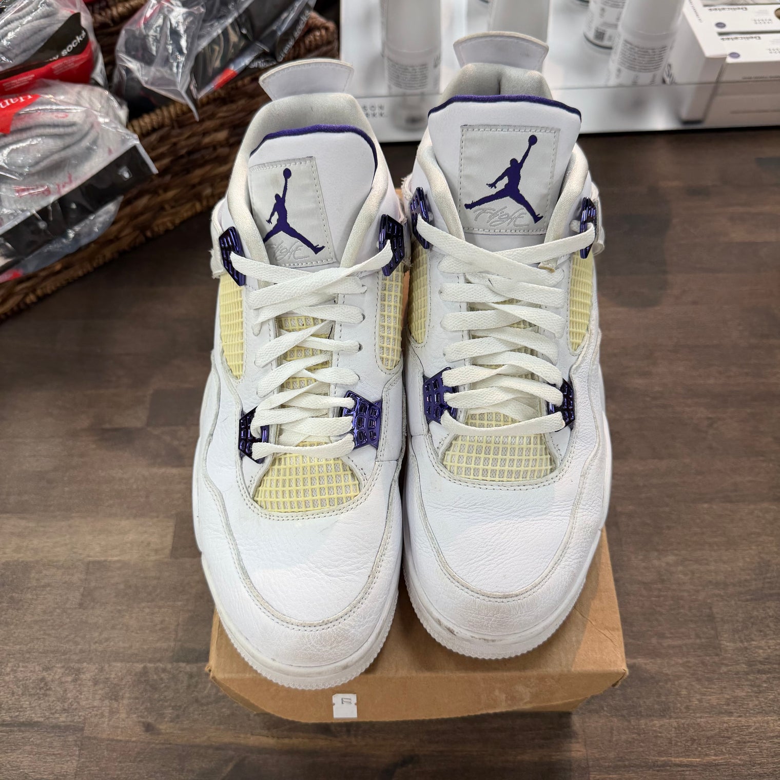 Metallic Purple Jordan 4 Retro (USED, No Box)