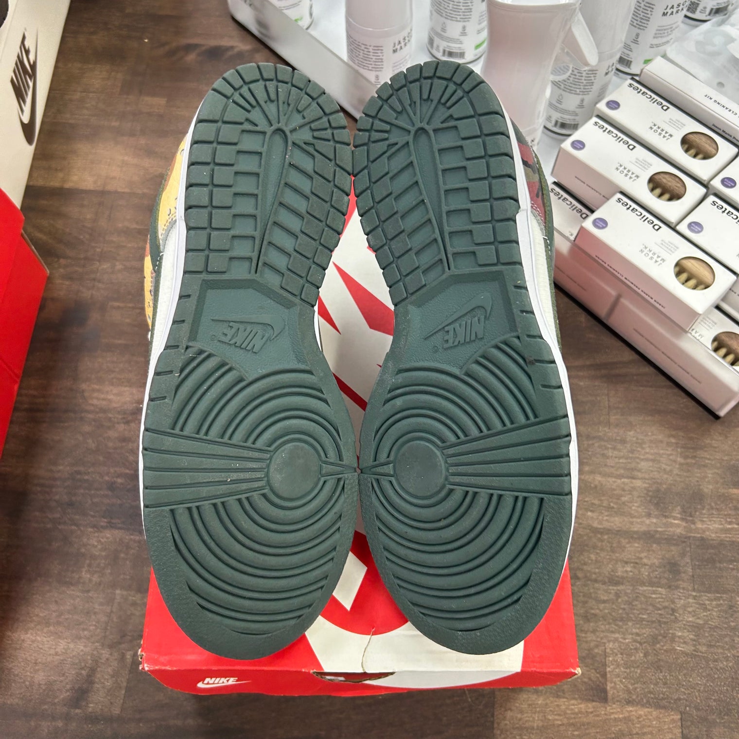 Sail Multi-Camo Nike Dunk Low SE (USED, Replacement Box)