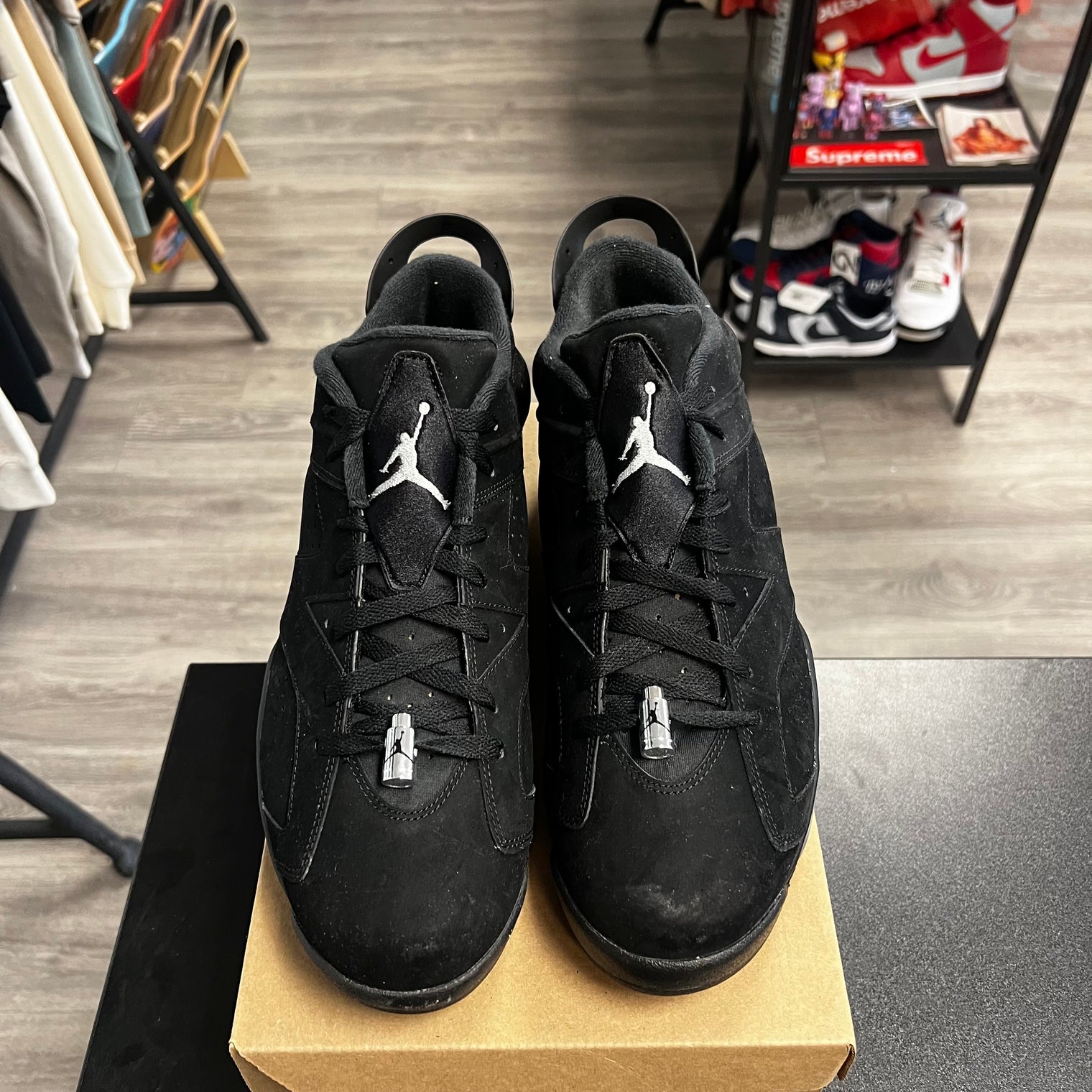 Chrome Jordan 6 Low (USED, no box)