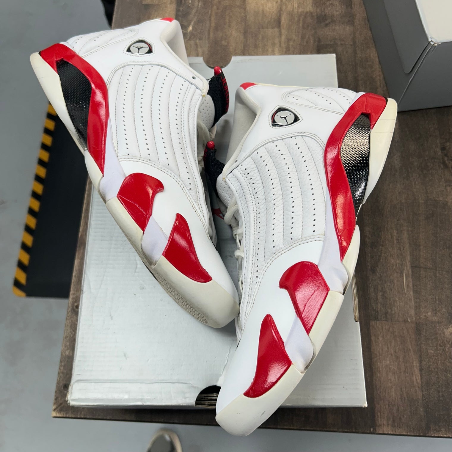 RIP Hamilton Candycane Jordan 14 Retro (USED)