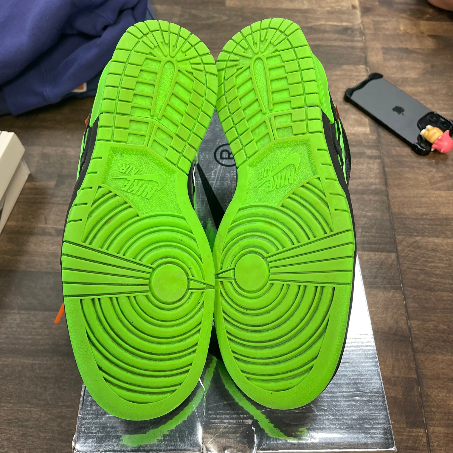 Green Strike Off-White Nike Rubber Dunk (USED)