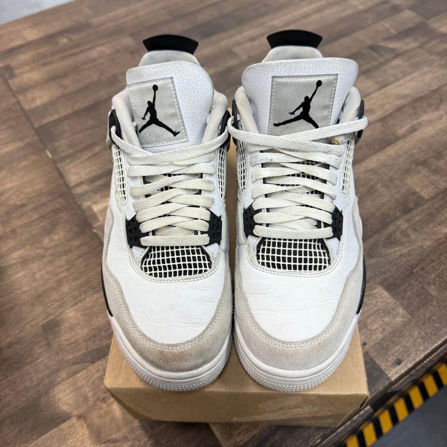 Military Black Jordan 4 Retro (USED, B-Grade Pair, No box)