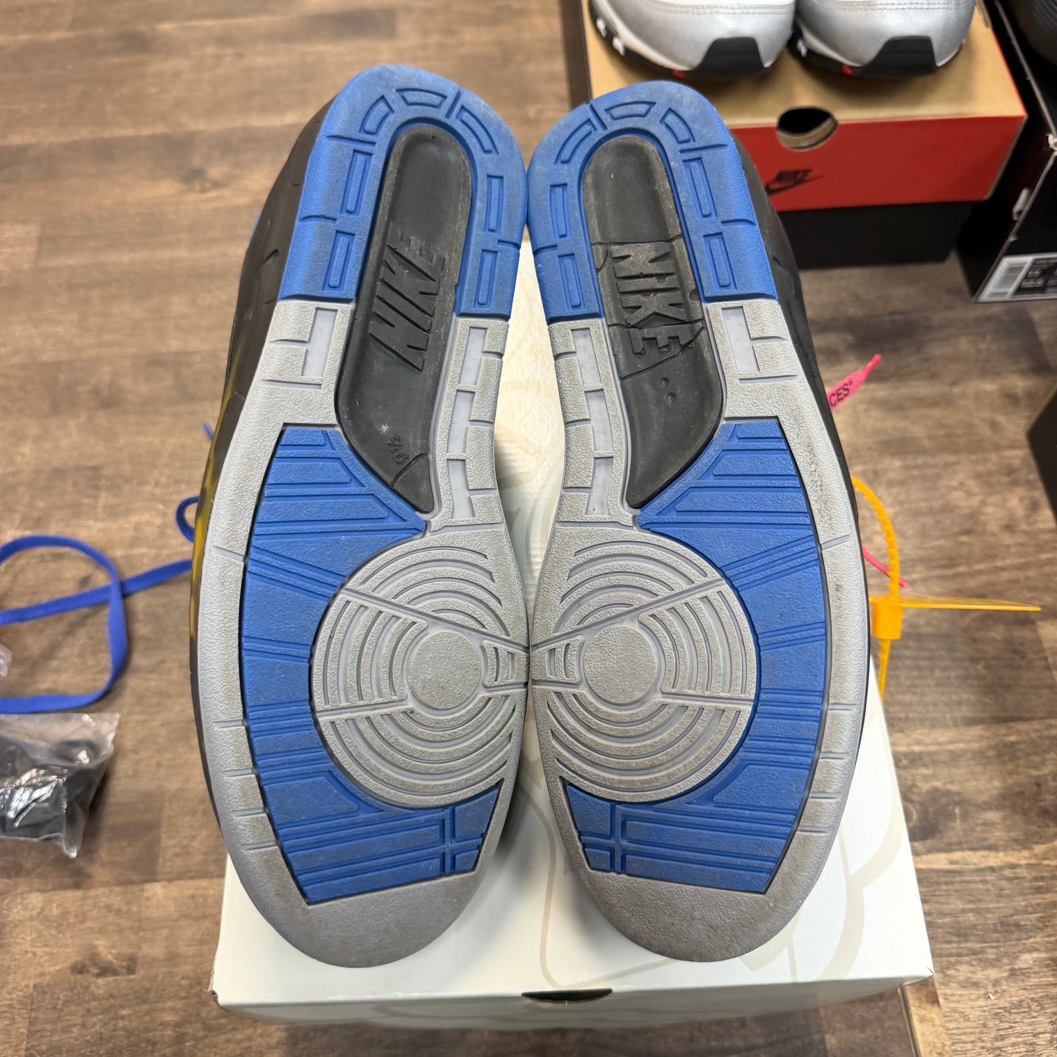 Off-White Black Blue Jordan 2 Retro Low SP (USED)