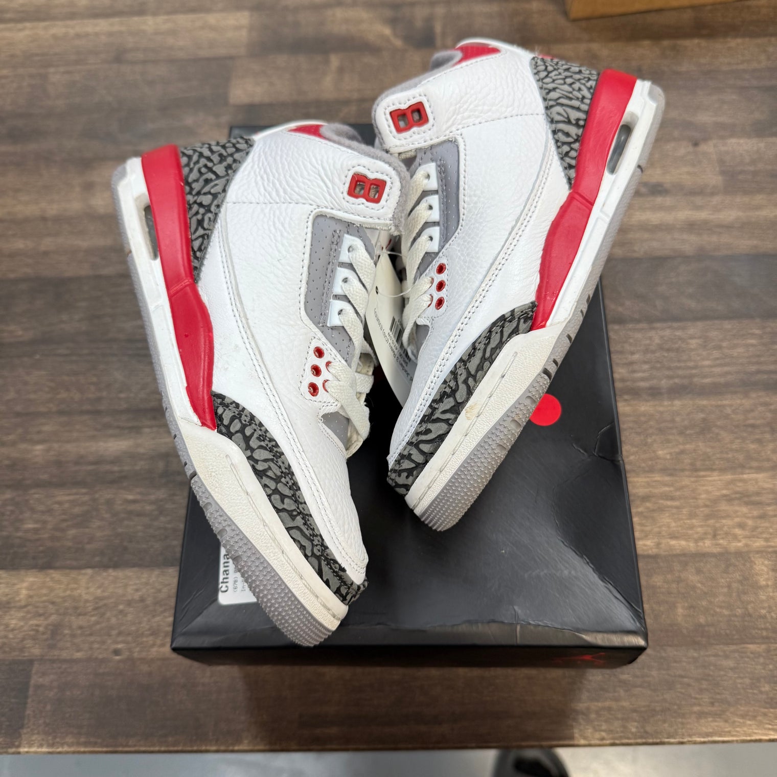 Fire Red Jordan 3 Retro (GS) (USED)