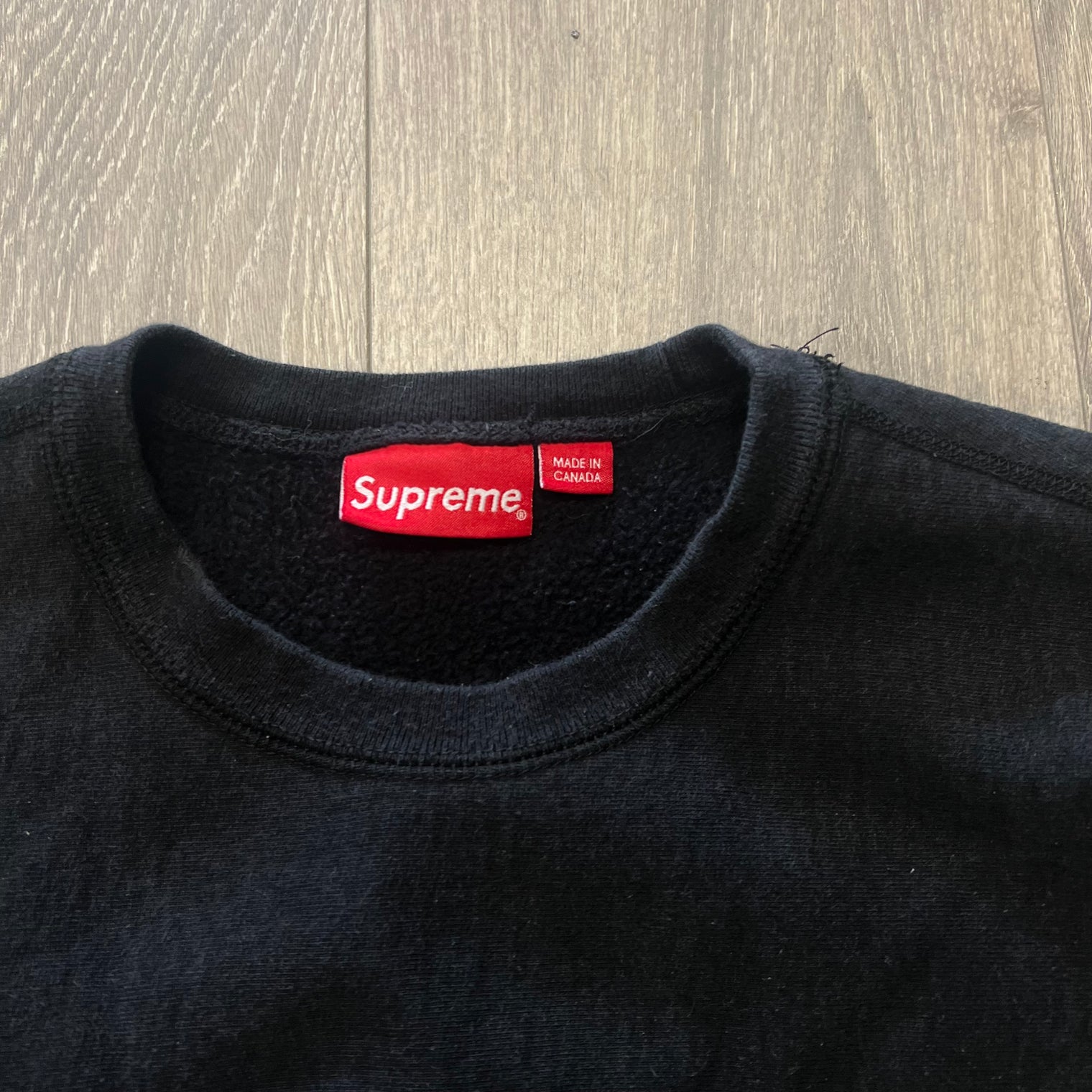 Supreme Black Box Logo Crewneck (USED)