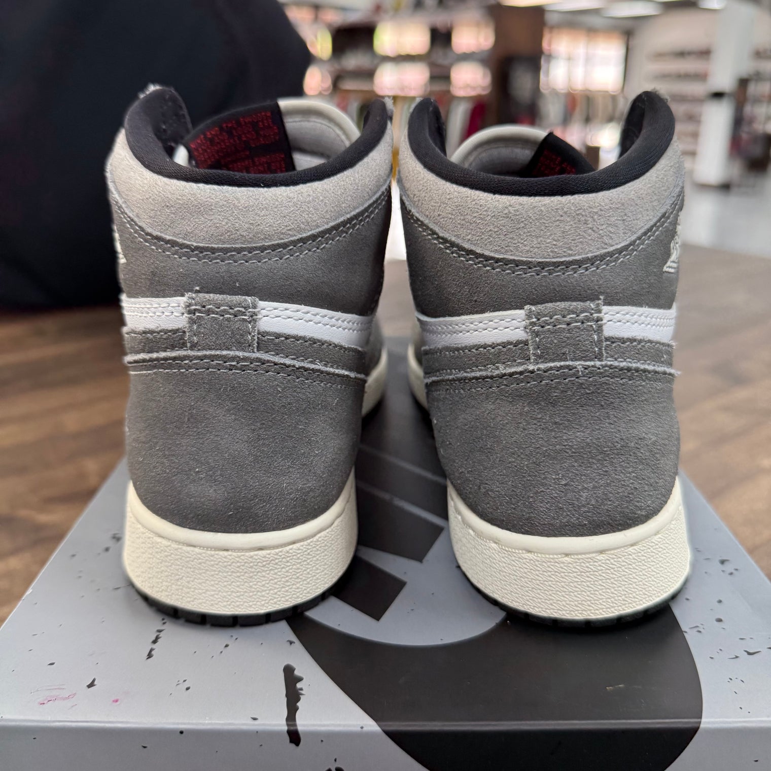 (GS) Washed Black Jordan 1 High (USED)