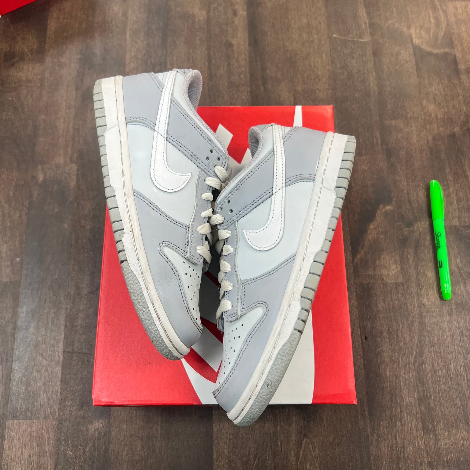 Two Tone Grey Dunk Low (GS) (USED)