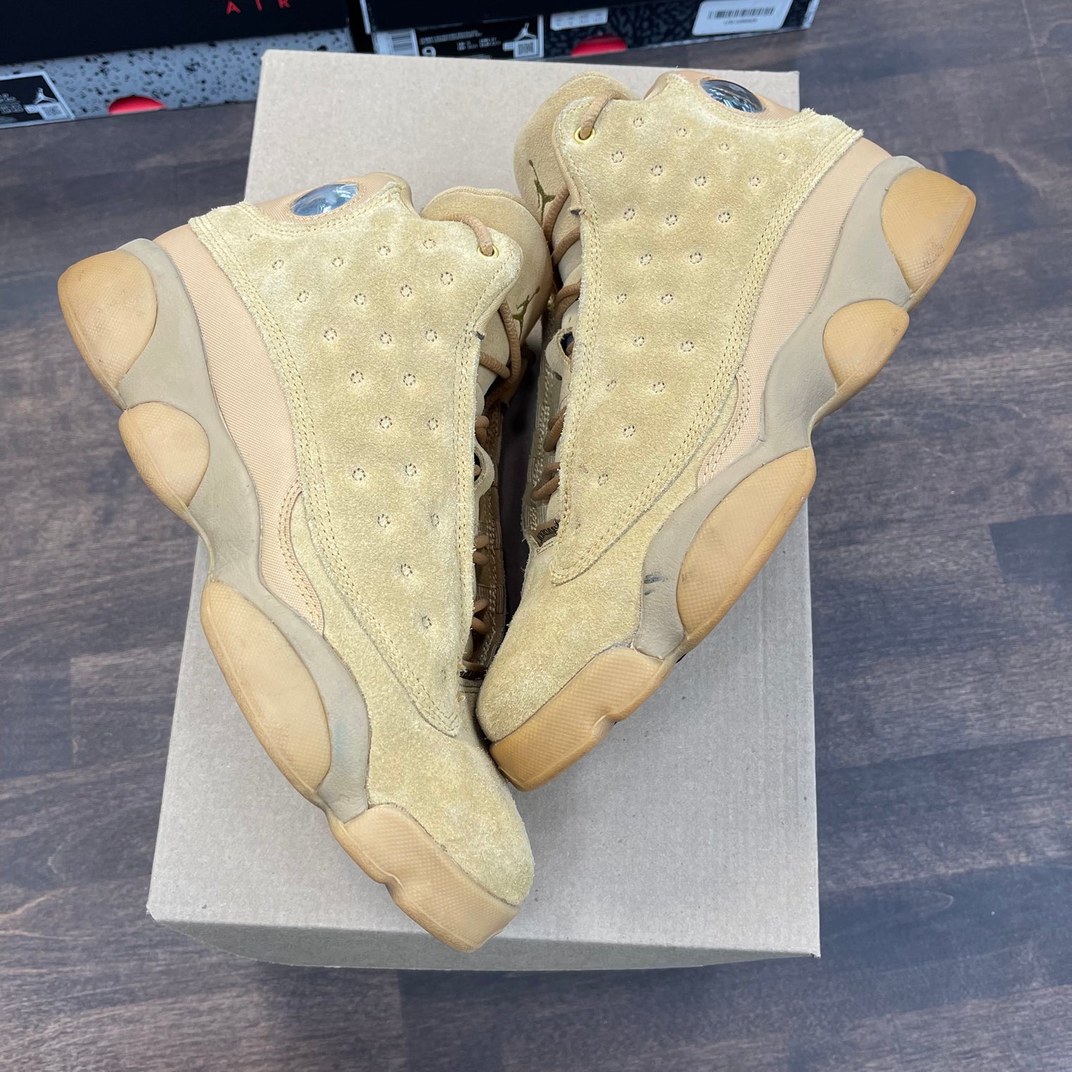 (GS) Wheat Jordan 13 (USED,NO BOX)