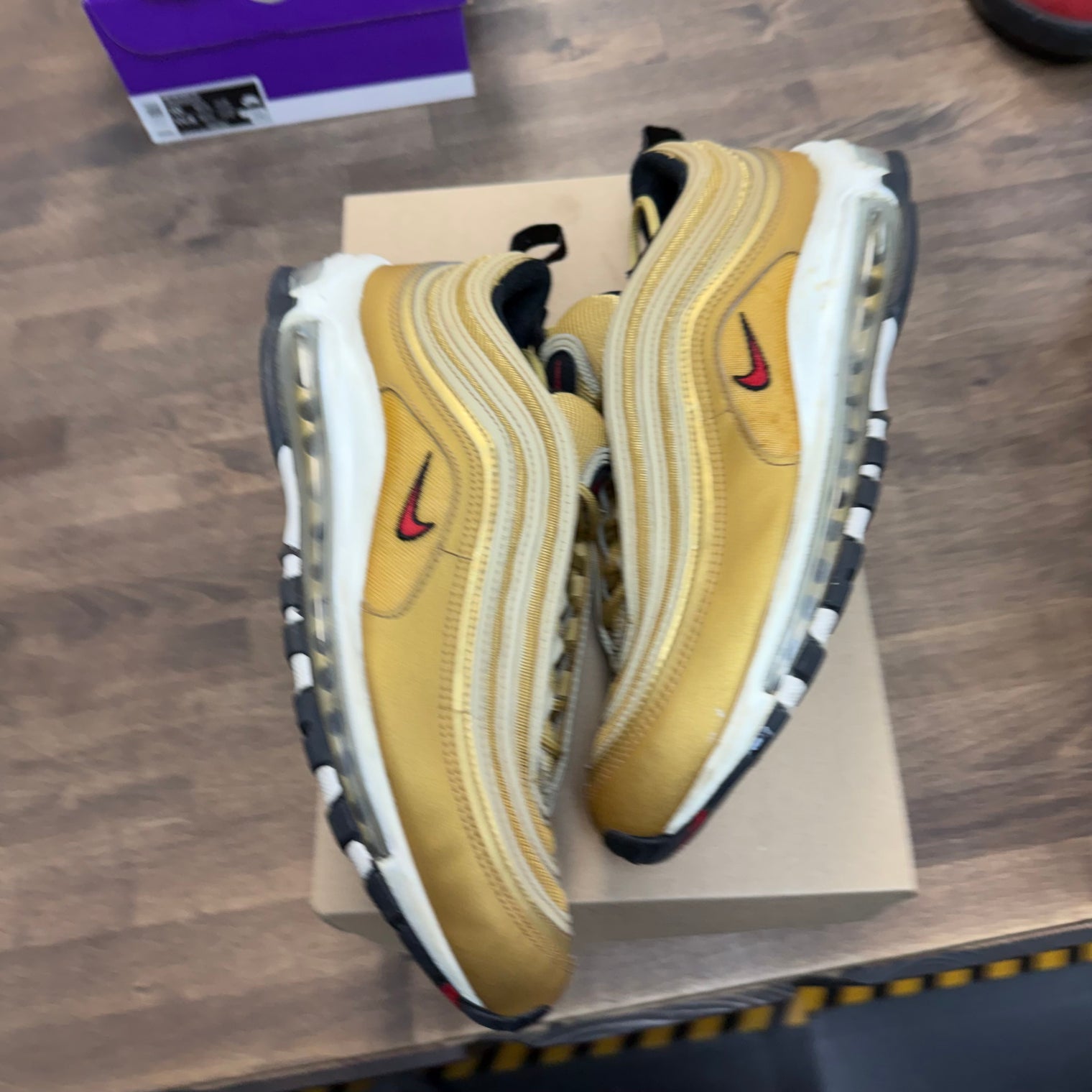 Golden Bullet Nike Air Max 97 (USED, No Insoles, No Box)