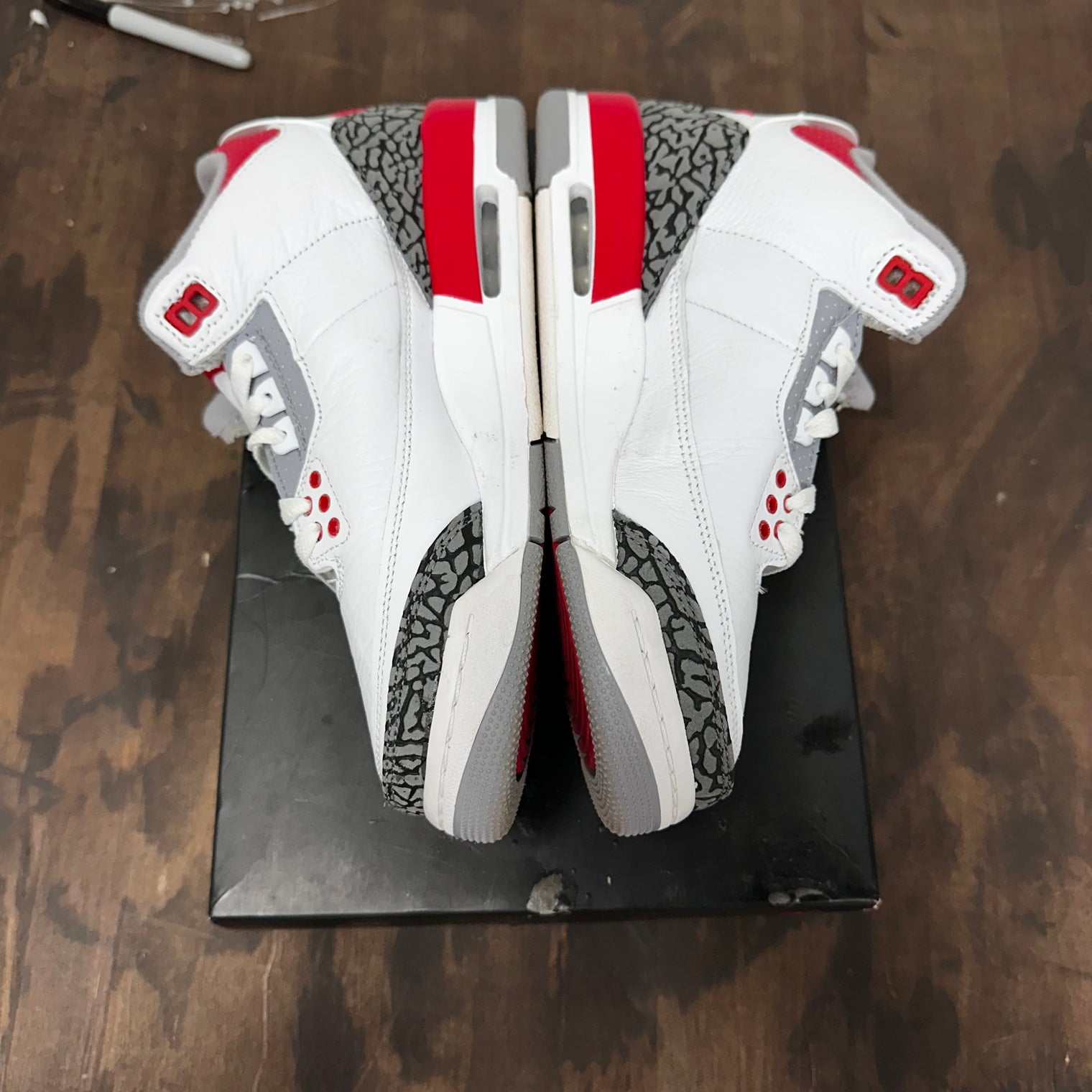 Fire Red Jordan 3 (GS) (USED)