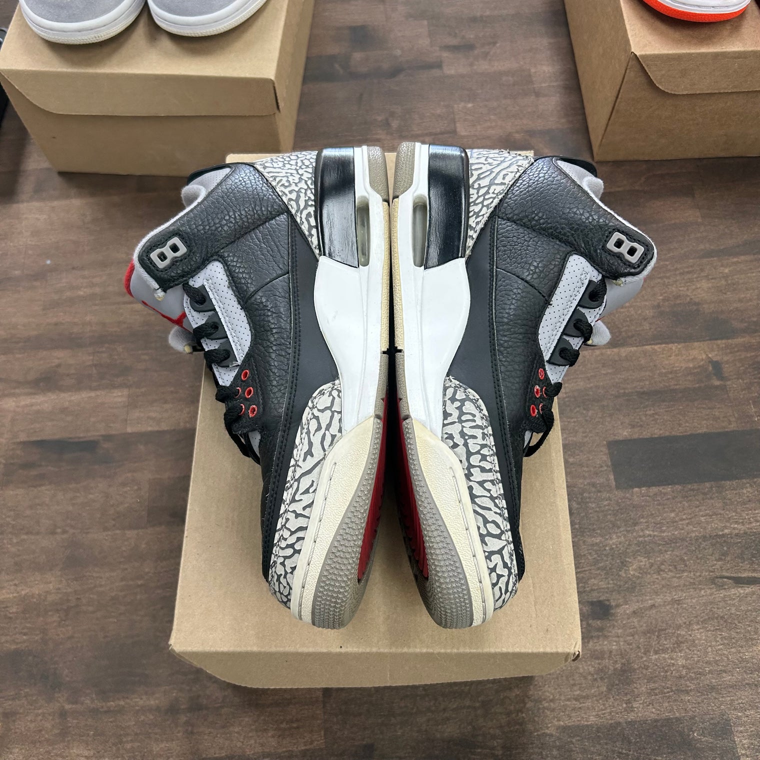 Black Cement Jordan 3 2018 (USED, No Box)