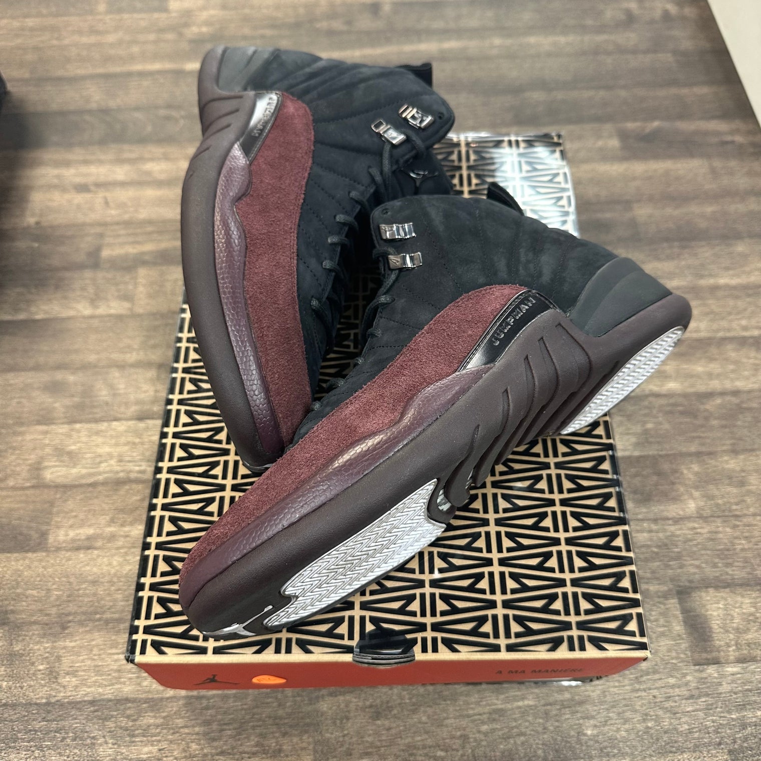 A Ma Maniere Black Jordan 12 Retro (W) (USED)